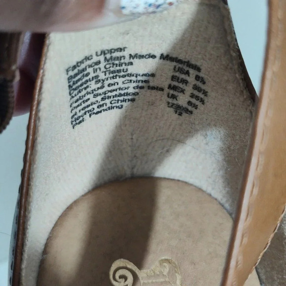 Brash Brown Cream Wedge Platform Heels Sandals Espadrille Women Size 8.5 Fringe - Picture 5 of 8